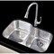 Anzzi Moore Undermount 32" 60/40 Double Bowl Kitchen Sink in Brushed Satin K-AZ3220-3B - alternate 9